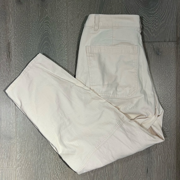 TWIK women's off-white jeans size 6/LARGE - Picture 5 of 5